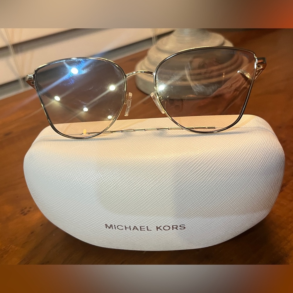 Michael Kors Rose Gold Sun Glasses Never Been Worn! MK1108